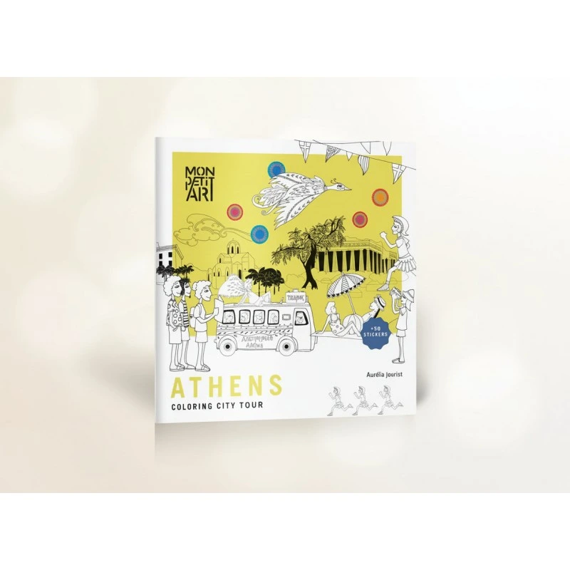Coloring city tour Athen